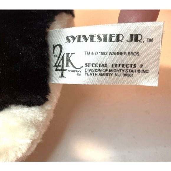 Vintage Sylvester Jr 24K Plush with Tags NOS P2 - Picture 4 of 4